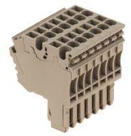 Weidmuller-1815790000 Steckverbinder, Klemmenblöcke Conn Modular Terminal Block F 3 POS Tension Clamp ST Cable Mount 24A