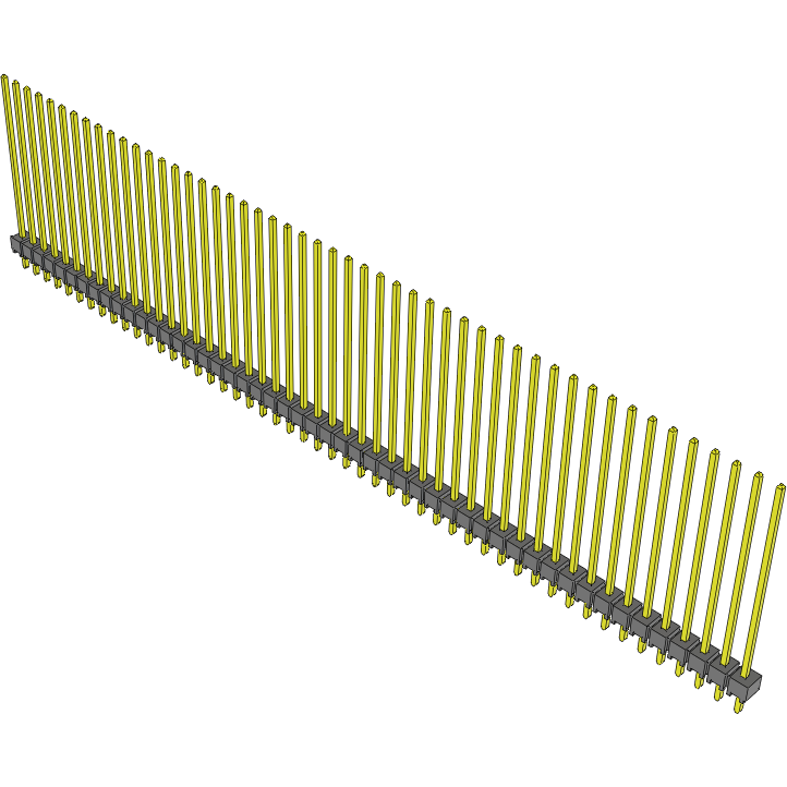 Samtec-TSW-150-20-T-S Steckverbinderleisten und Leiterplattenbuchsen Conn Unshrouded Header HDR 50 POS 2.54mm Solder ST Top Entry Thru-Hole Bulk