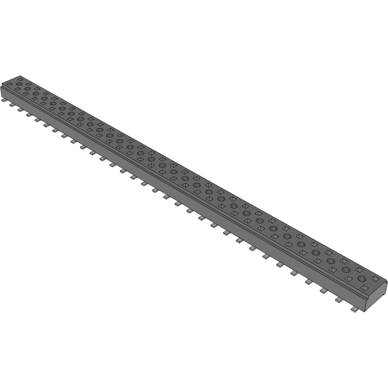 Samtec-CLT-132-02-F-D-A Steckverbinderleisten und Leiterplattenbuchsen Conn Socket Strip SKT 64 POS 2mm Solder ST Top Entry SMD TIGER CLAW™ Tube