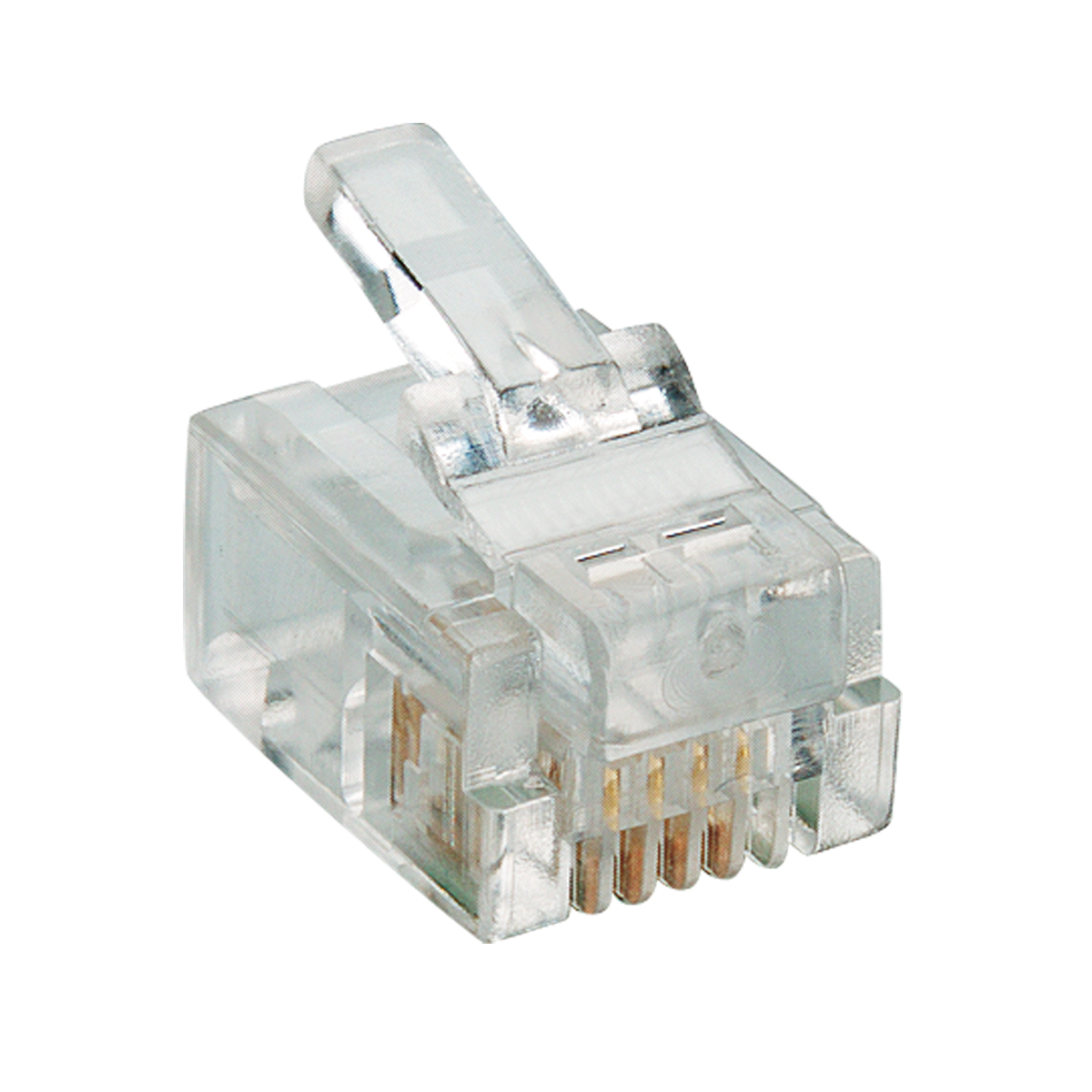 Lumberg-P 127 Connettore telefono e telecomunicazione Conn RJ-14 PL 4 POS Crimp ST Cable Mount 4 Terminal 1 Port Bulk