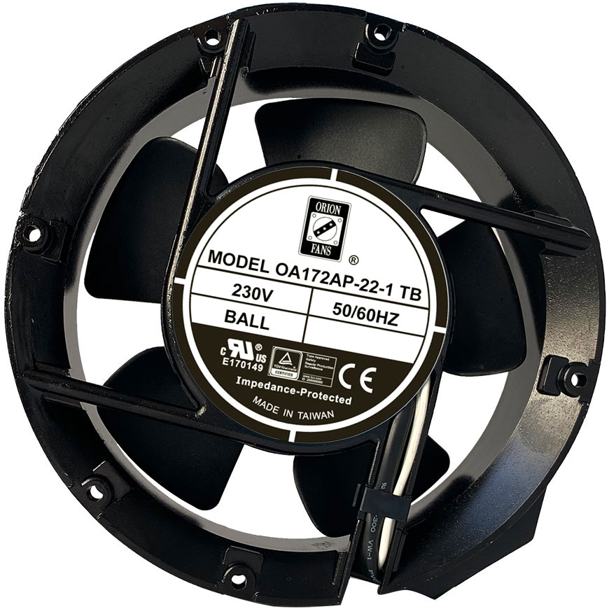 ORION FANS-OA172AP-22-1TB Gebläse und Lüfter AC Fan Axial Ball Bearing 230V 160V to 260V 235CFM 52dB 172 X 51mm High Speed