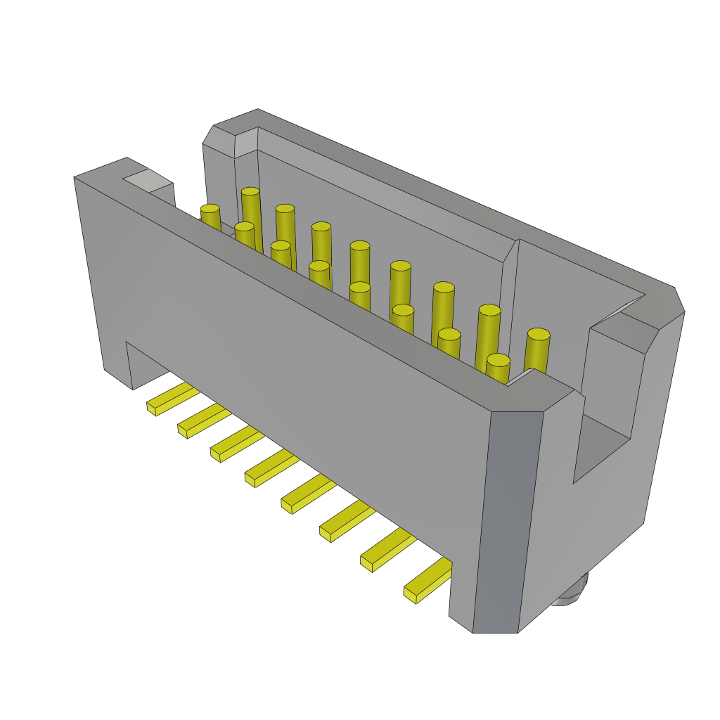 Samtec-TFC-108-02-F-D-A Steckverbinderleisten und Leiterplattenbuchsen Conn Shrouded Header HDR 16 POS 1.27mm Solder ST SMD Tube