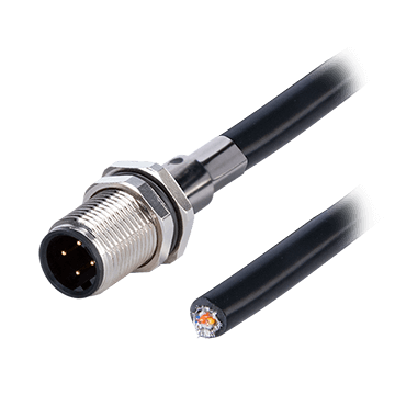 Same Sky (formerly CUI Devices)-CDM1244-04D-MW-F12-200-67 Conector circular M12 Circular Connector