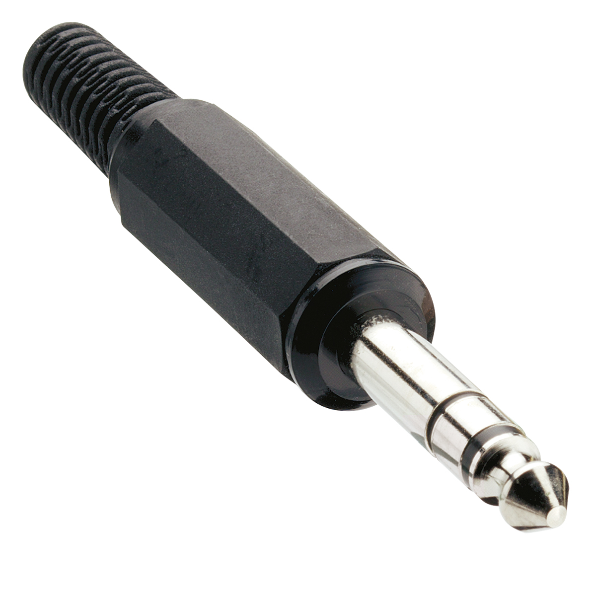 Lumberg Holding GmbH & Co. KG-KLS 3 SCHWARZ Connector Audio and Video Conn 6.35MM Stereo Plug PL 3 POS Solder ST Cable Mount 3 Terminal 1 Port Bulk