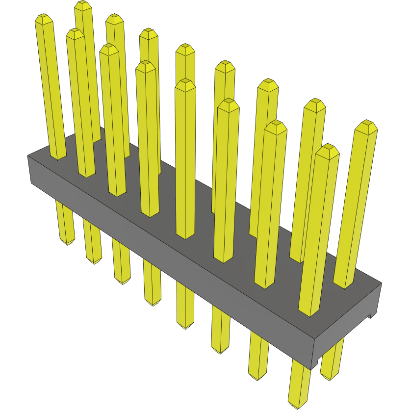 Samtec-MTMM-108-07-G-D-260 Steckverbinderleisten und Leiterplattenbuchsen Conn Unshrouded Header HDR 16 POS 2mm Solder ST Top Entry Thru-Hole Bulk