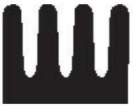 Fischer Elektronik-ICK SMD A 17 SA Disipador de calor Heat Sink Passive DIL/PLCC Pin Array Adhesive 51°C/W Black Anodized