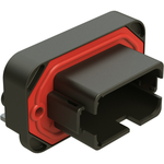 Conn Wire to Board HDR 12 POS 4.42mm Solder RA Side Entry Thru-Hole Tray