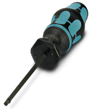 PHOENIX CONTACT-1208487 Screwdrivers Torque ScrewDriver, With Preset Torque Of 0.4nm And 4mm Hexagonal Drive
