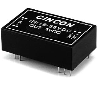 Cincon-EC4A11 直流-直流转换器和开关式调节器模块 Module DC-DC 24VIN 1-OUT 5V 1A 6W 12-Pin DIP Module Tube