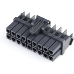 Conn Housing RCP 18 POS 4.2mm Crimp ST Cable Mount Black Mini-Fit Jr Bag