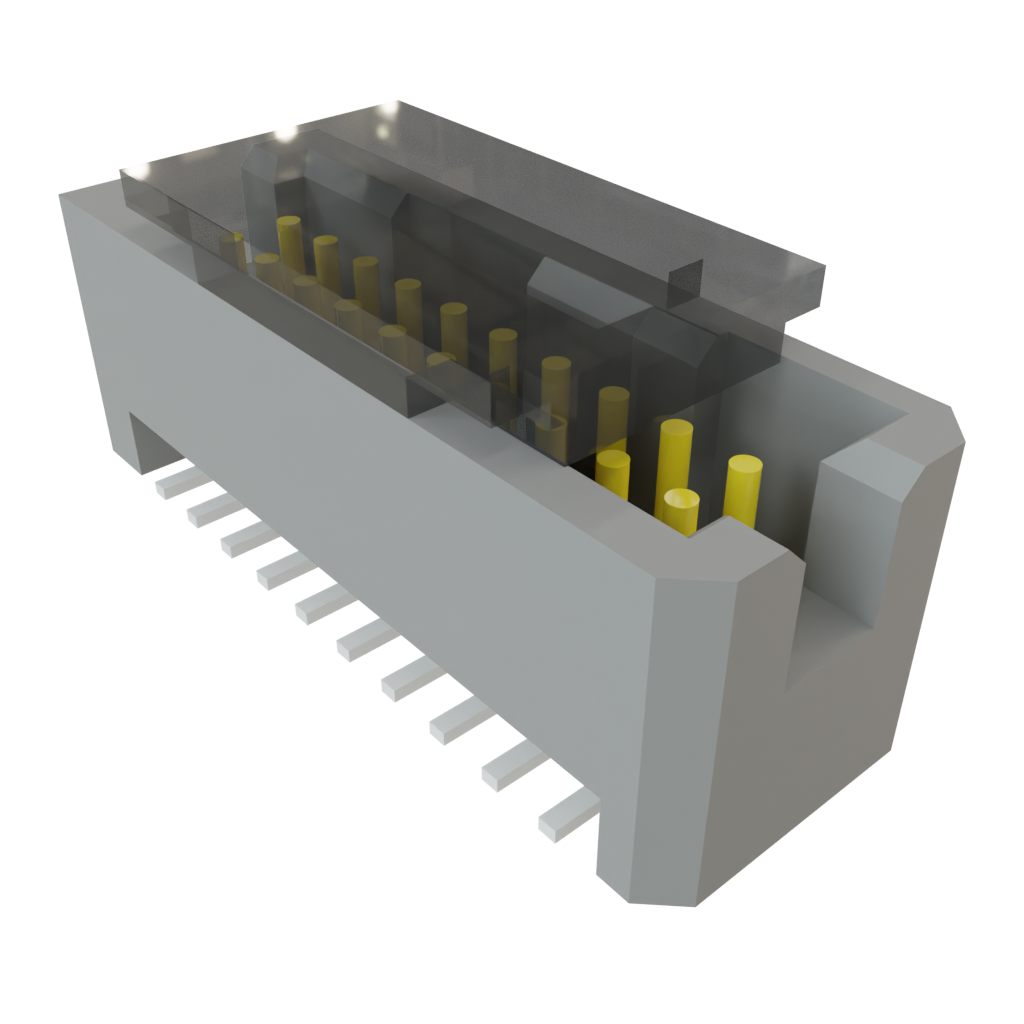 Samtec-TFML-110-02-S-D-P-TR Piastre connettori e prese PCB Conn Shrouded Header (4 Sides) HDR 20 POS 1.27mm Solder ST Top Entry SMD TIGER EYE™ T/R