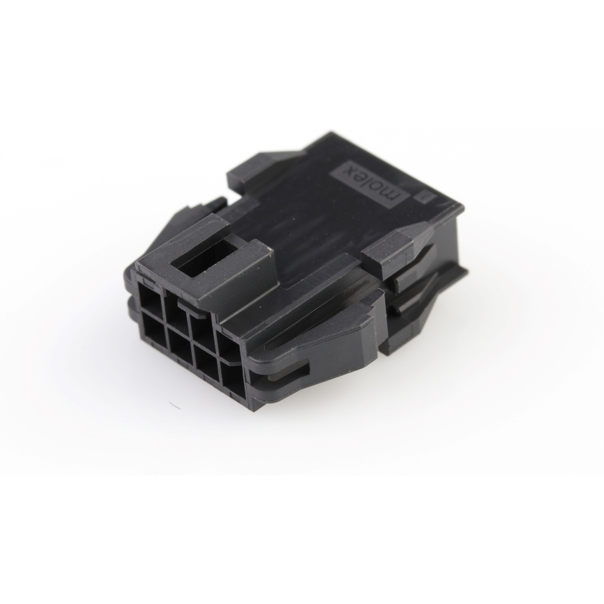Molex-2014441208 Connector Discrete Wire Housing Conn Housing PL 8 POS 2.5mm Crimp ST Panel Mount Black Nano-Fit Bag