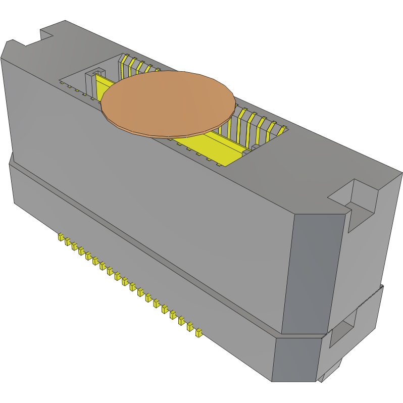 Samtec-MIT-019-03-L-D-K Steckverbinderleisten und Leiterplattenbuchsen Conn Micro High Speed Terminal Strip HDR 38 POS 0.635mm Solder ST Top Entry SMD Tray