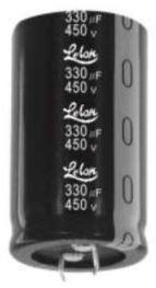 Lelon Electronics-LSG103M1JA3540 Kondensator, Aluminium Cap Aluminum Lytic 10000uF 63V 20% (35 X 40mm) Snap-In 10mm 3.9A 2000h 105°C