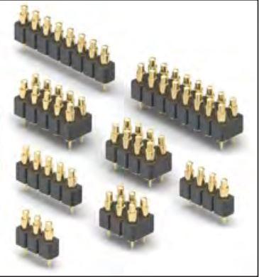 Mill-Max-812-22-005-30-017101 Connector Headers and PCB Receptacles Conn Spring Loaded Connector HDR 5 POS 2.54mm Solder ST SMD Tube