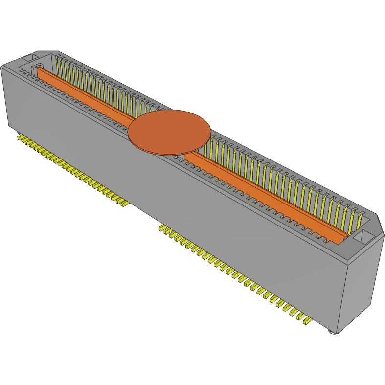 Samtec-QTS-050-02-C-D-A-K Cabezales del conector y receptáculos PCB Conn Micro High Speed Terminal Strip HDR 100 POS 0.635mm Solder ST SMD Tray