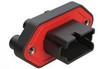 Amphenol-AT04-12PB-LE21 Gaine de câblage de raccordement discret RECEPTACLE, 12 PIN, PANEL,AT SERIES