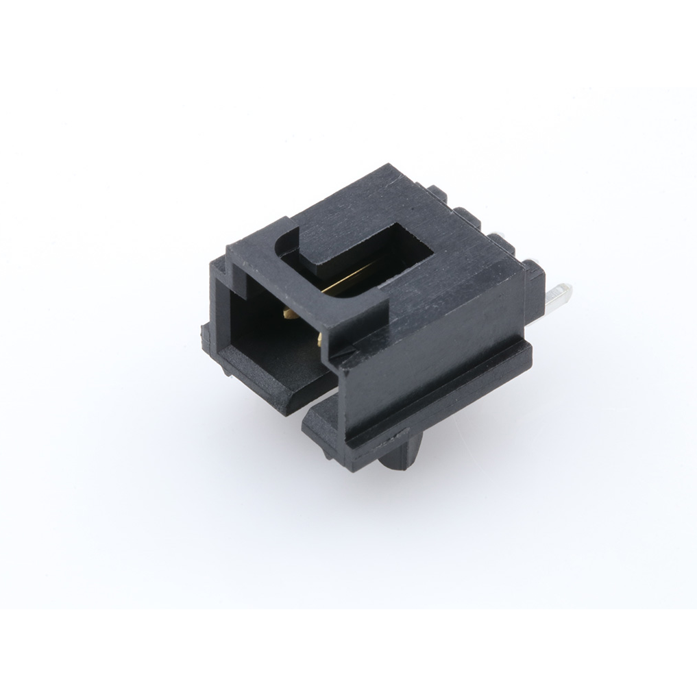 Molex-0015913034 Embases de raccordement et réceptacles PCB Conn Shrouded Header (4 Sides) HDR 3 POS 2.54mm Solder RA SMD SL Tube