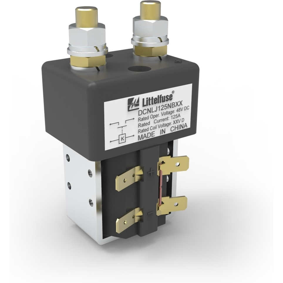 Littelfuse-DCNLJ125NB12 Contactors MAX High-Current High-Voltage DC Contactor Relay