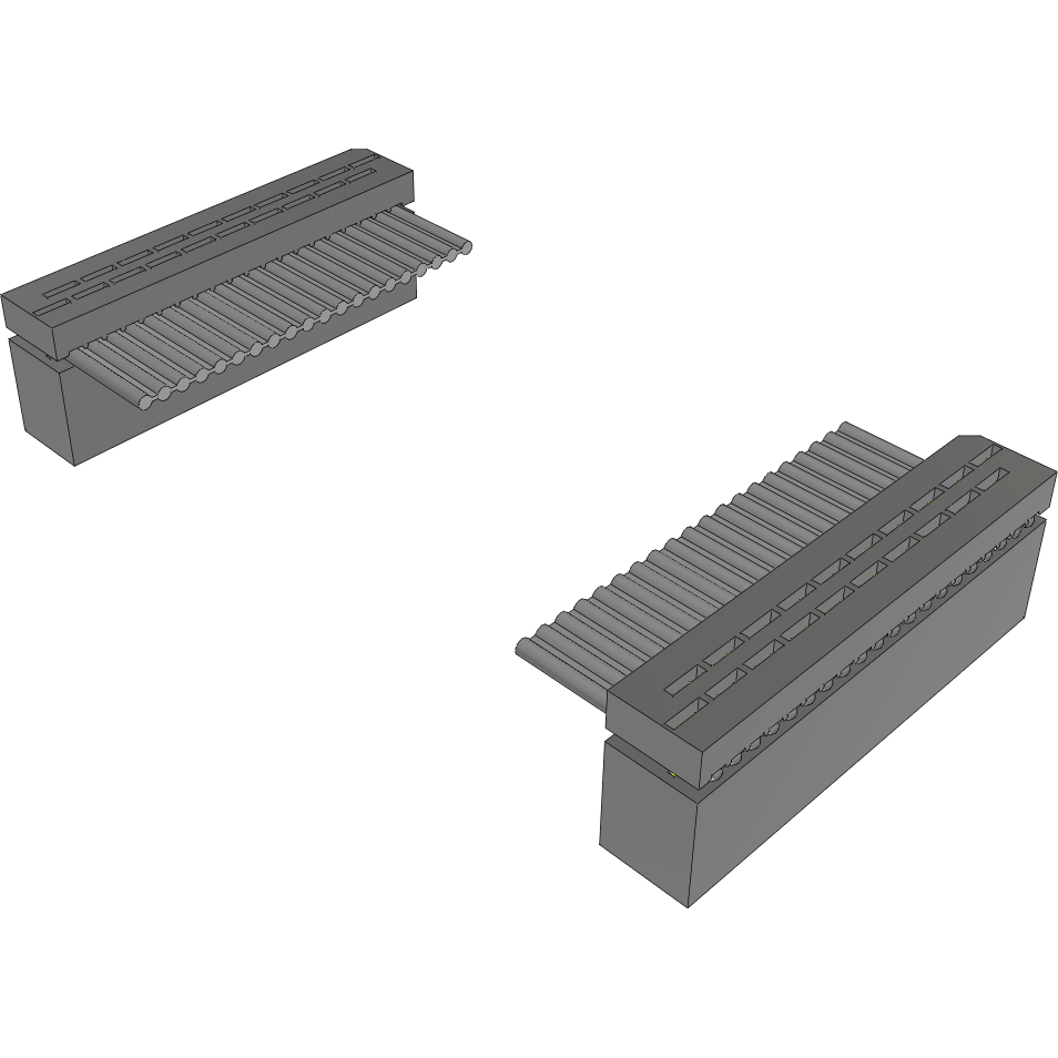 Samtec-IDSD-10-D-05.00-G Montaje de cables de cinta/plano Cable Assembly 0.127m 28AWG 1.27mm 20 to 20 POS IDC Connector to IDC Connector F-F Bulk