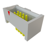 Conn Shrouded Header (4 Sides) HDR 8 POS 1.27mm Solder RA Side Entry Thru-Hole Tube