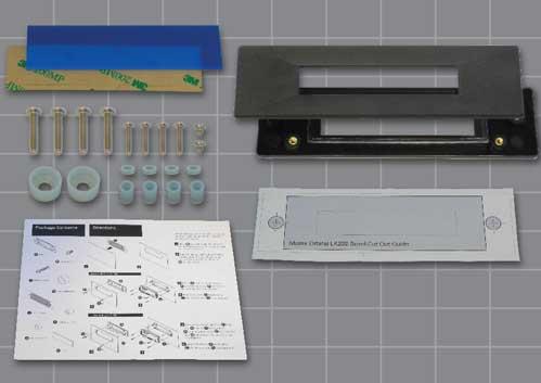 Matrix Orbital-BEZ-202C-V1-W-KIT Verschiedene Produkte Mounting bezel for 20x2 displays made from textured black ABS