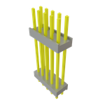 Conn Board Stacker HDR 10 POS 2.54mm Solder ST Top Entry Thru-Hole Bulk
