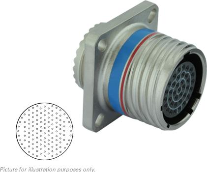 SOURIAU-D38999/20MJ35JB Steckverbinder, rund Conn Circular SKT 128 POS Crimp ST Flange Mount 128 Terminal 1 Port
