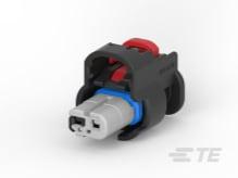 TE Connectivity-1-2203769-2 分立接线罩连接器 Conn Housing PL 2 POS 4mm Crimp ST Cable Mount Light Gray Box