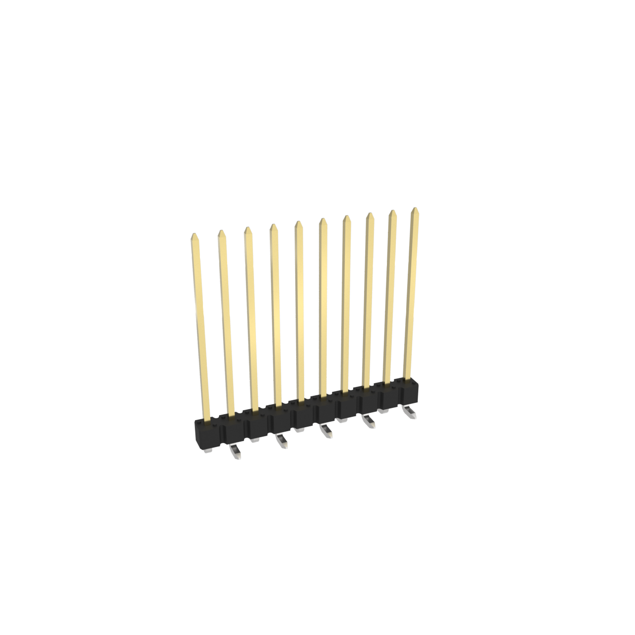 Amphenol Communications Solutions-95293-101-10LF Steckverbinderleisten und Leiterplattenbuchsen BergStik®, Board to Board connector, Unshrouded vertical header, Surface mount, Single Row,10 Positions, 2.54 mm (0.100in) Pitch