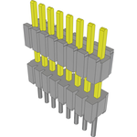 Conn Board Stacker HDR 8 POS 1.27mm Solder ST Thru-Hole Tube