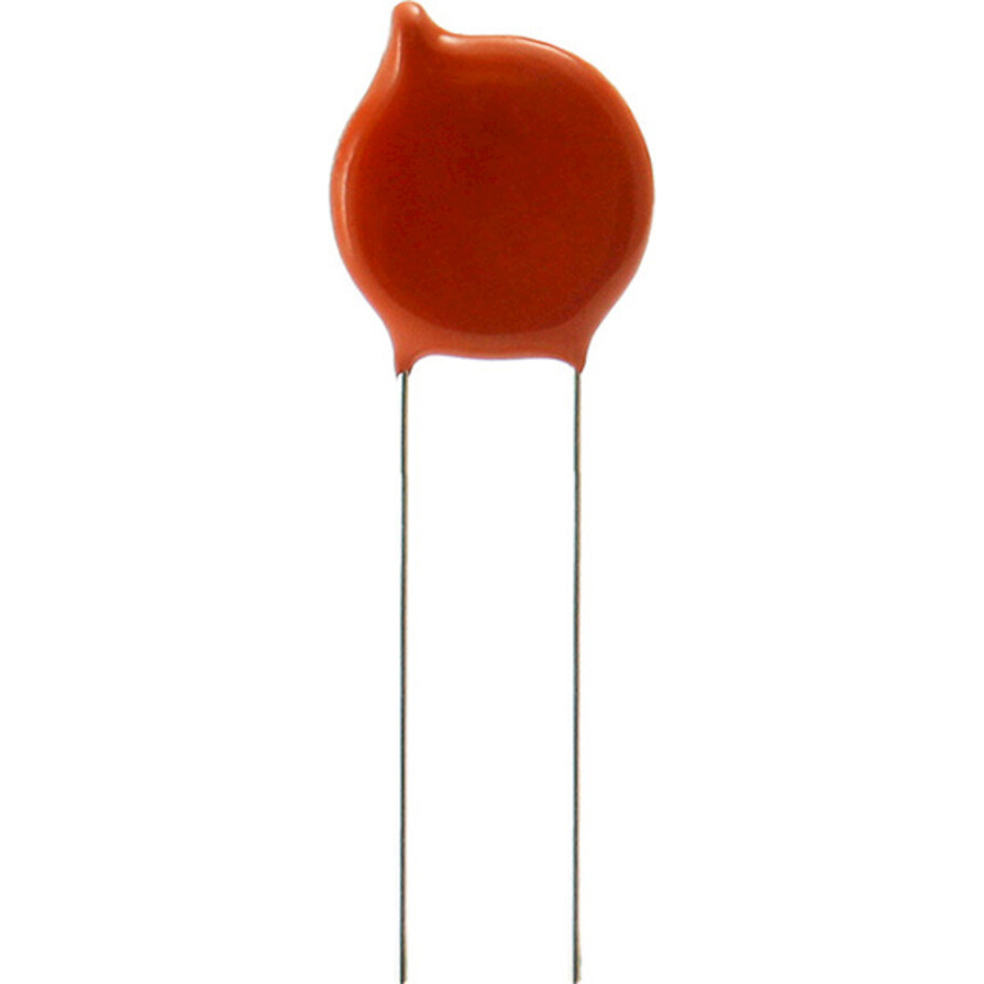 Vishay-562R5GAD50 Capacitor Ceramic Single Layer Cap Ceramic 0.005uF 1000V Z5U 20%( 9.4 X 4mm) Radial Disc 6.4mm 105°C Bulk