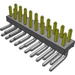 Conn Socket Strip SKT 20 POS 2mm Solder RA Side Entry Thru-Hole Tube