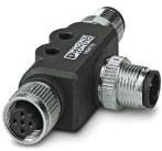 PHOENIX CONTACT-1424713 Sensor Accessories Bus system T-connector, PROFIBUS DP (12 Mbps), 5-position, shielded, Socket straight M12 SPEEDCON, B-coded, on Plug straight M12 SPEEDCON, B-coded and Plug straight M12 SPEEDCON, B-coded