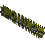 Conn Unshrouded Header HDR 90 POS 2.54mm Solder ST Top Entry Thru-Hole Bulk