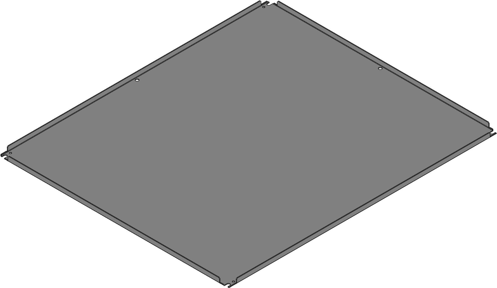 Hammond Manufacturing-EP4236 null Inner Panel, Mild Steel, White, Galvanized, 34.2 In Length, 40.2 In Depth