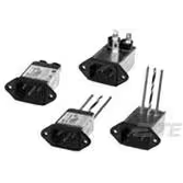 TE Connectivity-3ED8 Spannungsversorgungseingangsmodule Power Entry Module Filtered M 3 POS 250VAC 3A RA 1 Port