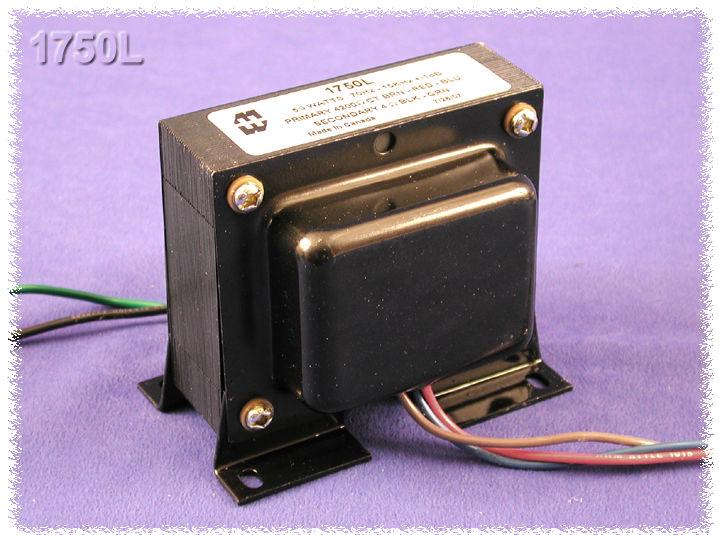 Hammond Manufacturing-1750L Transformateur audio Audio Transformer 31.16:1 2000Vrms 46.48Ohm/51.04Ohm Prim. DCR 0.17Ohm Sec. DCR 5 Terminal Wire Lead Flange Mount