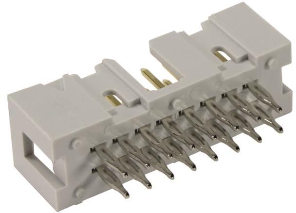 HARTING-09185407329 Steckverbinderleisten und Leiterplattenbuchsen Conn Shrouded Header HDR 40 POS 2.54mm Press Fit ST Thru-Hole Standard