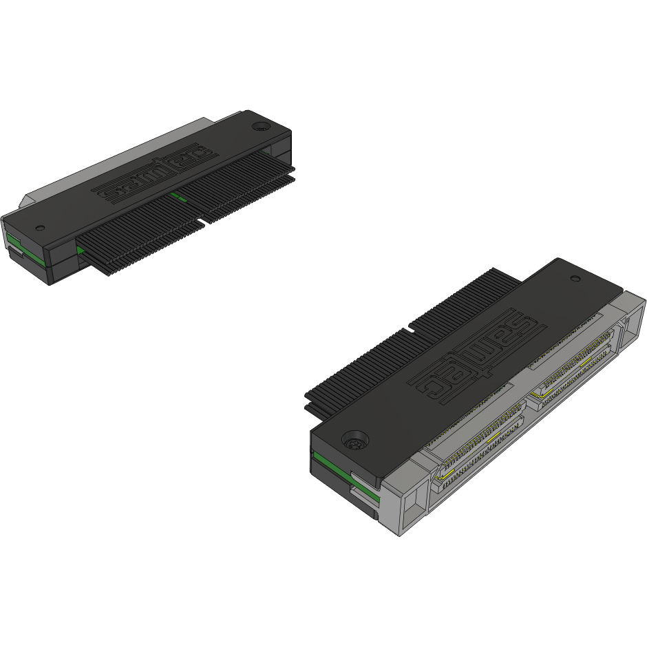 Samtec-HQCD-060-24.00-TEU-SEU-1 Kabelbaugruppen Koaxial Cable Assembly Coax Micro Ribbon 0.61m 38AWG Micro High Speed Terminal to Micro High Speed Socket F-M Q STRIP® Bag