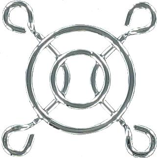 Qualtek Electronics-08346 Wärmemanagement-Zubehör Thrml Mgmt Access Fan Guard 30mm C1008 Steel Bulk