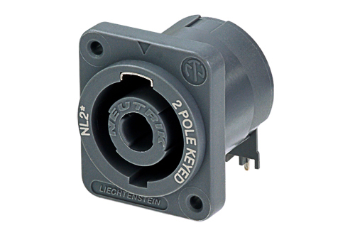 Neutrik Group-NL2MD-H Connector Audio and Video Conn Speakon RCP 2 POS Solder RA Thru-Hole 2 Terminal 1 Port