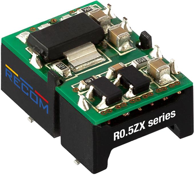 RECOM Power-R0.5ZX-0505/P-TRAY Convertisseur CC en CC et module de régulateur de commutation Module DC-DC 5VIN 1-OUT 5V 0.1A 0.5W 6-Pin SMD Module Tray
