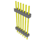Conn Board Stacker HDR 6 POS 2.54mm Solder ST Top Entry Thru-Hole Bulk