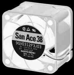 SANYO DENKI-9SG1248P1G01 Gebläse und Lüfter DC Fan Axial Ball Bearing 48V 259.53CFM 64dB 120 X 120 X 38mm Sensor