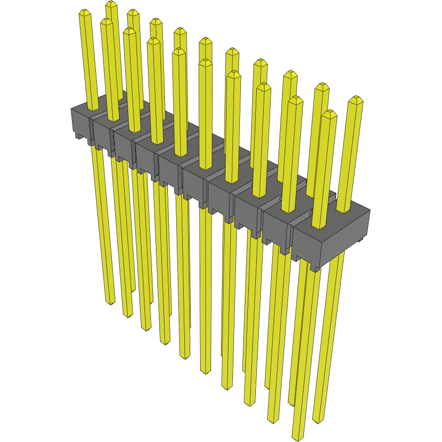 Samtec-TSW-110-30-S-D Steckverbinderleisten und Leiterplattenbuchsen Conn Unshrouded Header HDR 20 POS 2.54mm Solder ST Top Entry Thru-Hole Bulk