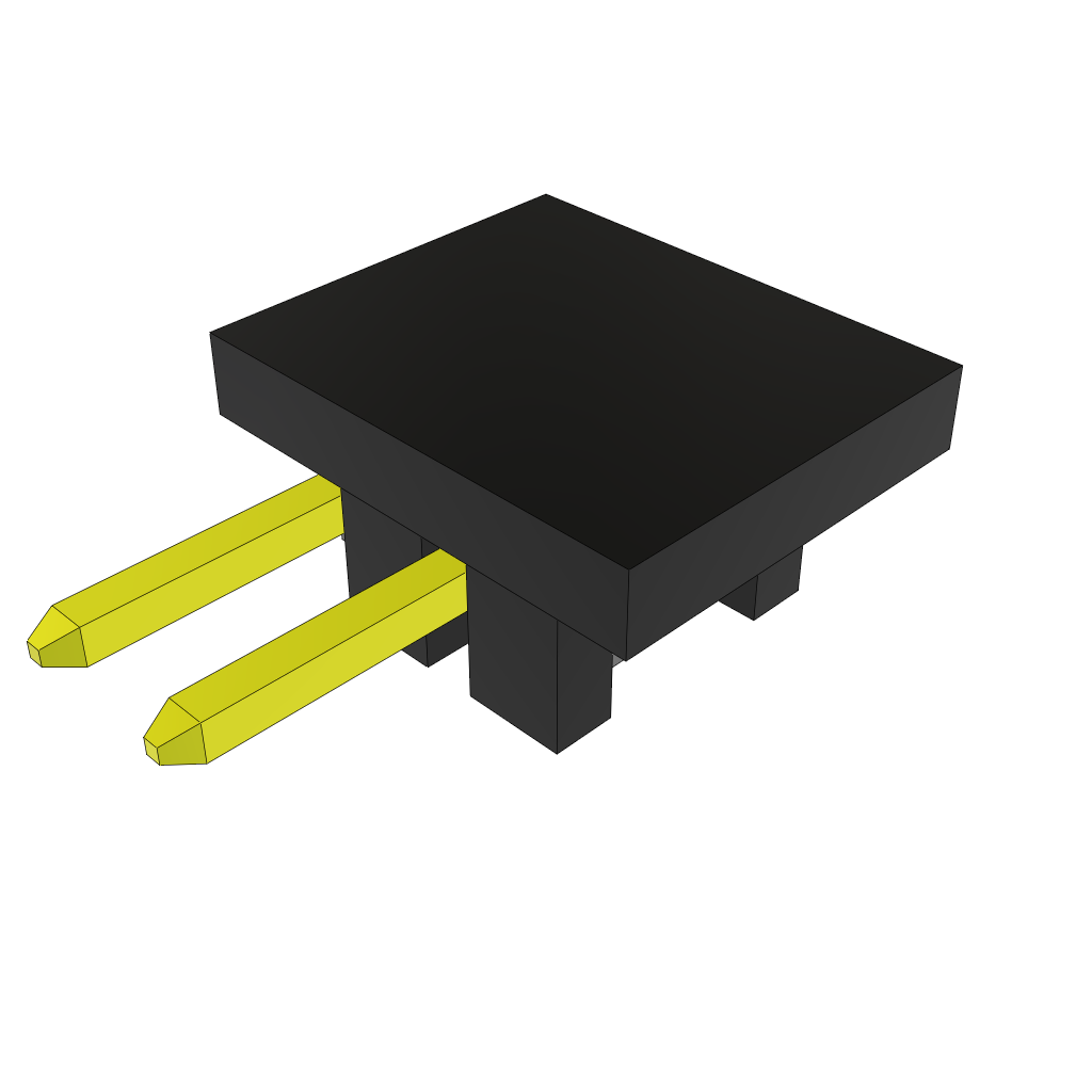 Samtec-TSM-102-01-SM-SH-A-P-TR Connector Headers and PCB Receptacles Conn Unshrouded Header HDR 2 POS 2.54mm Solder RA Side Entry SMD T/R