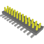 Conn Unshrouded Header HDR 24 POS 1.27mm Solder ST Top Entry SMD Tube