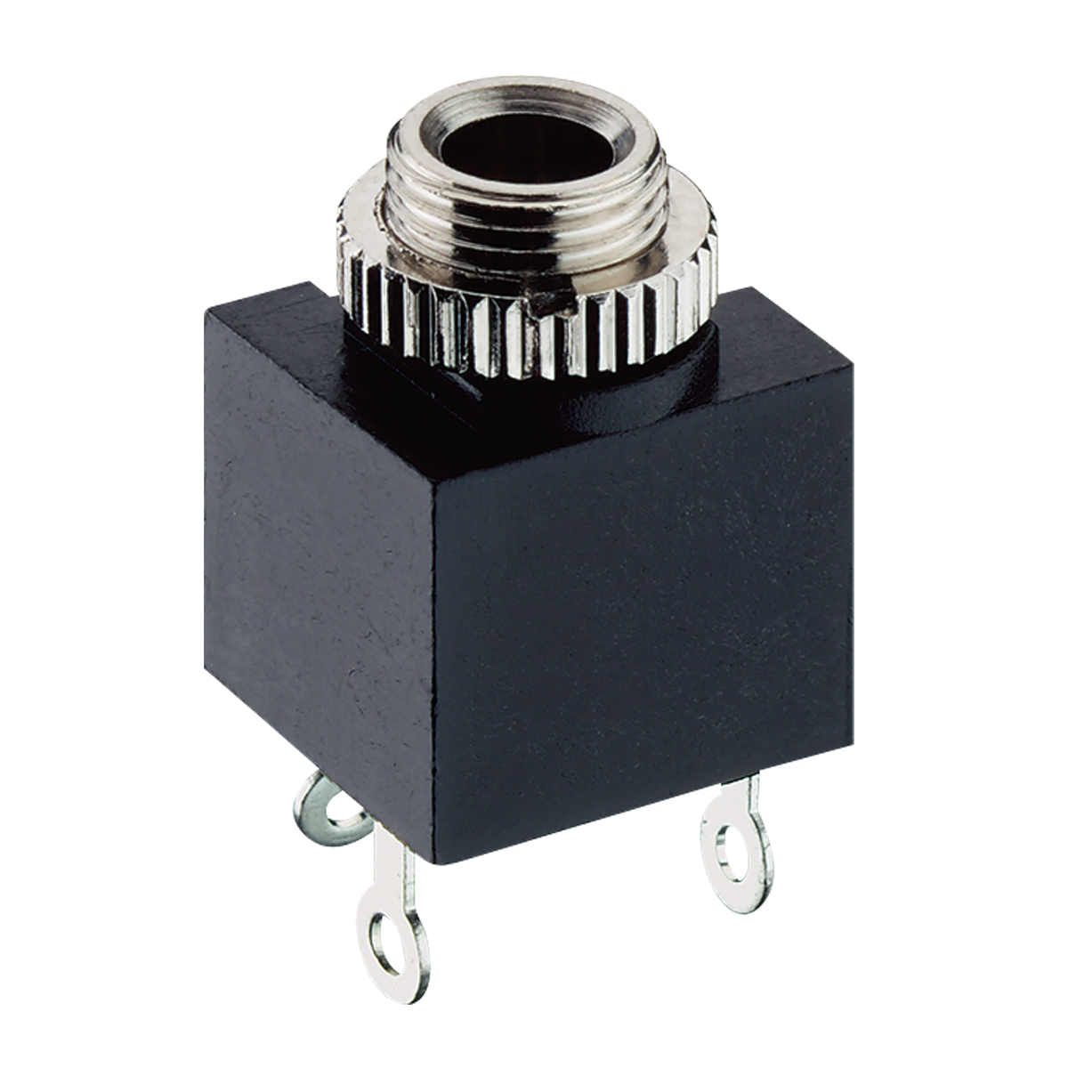 Lumberg-1502 03 Steckverbinder für Audio und Video Conn 3.5MM Mono Jack F 2 POS Solder RA Thru-Hole 3 Terminal 1 Port Bulk