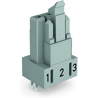 WAGO-890-843 Embases de raccordement et réceptacles PCB Socket for PCBs straight 3-pole Cod. B